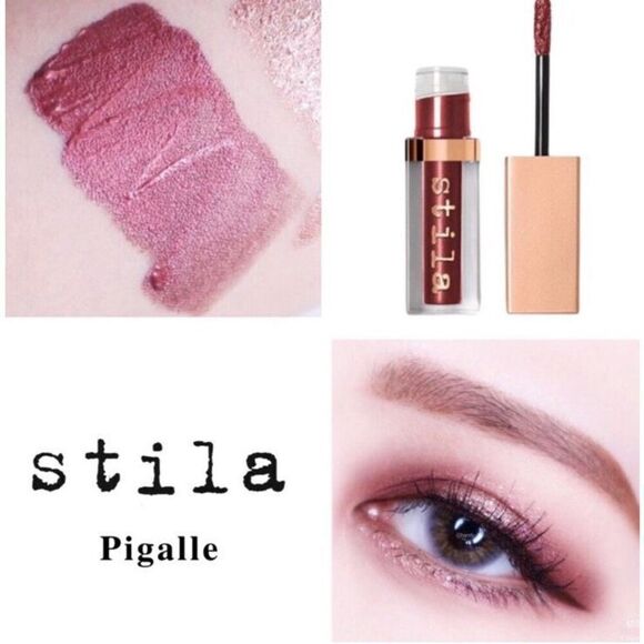 STILA - 🎉HP🎉 NWT - Shimmer & Glow Liquid Eye Shadow/“Pigalle”/Full Size & Boxed - Picture 12 of 12